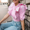 Bluzka BUTTERFLY PINK JEANS - obrazek 3