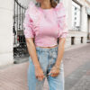 Bluzka BUTTERFLY PINK JEANS - obrazek 5