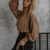 Karmelowa bluzka Malia