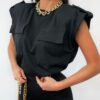 Czarna bluzka Amber - obrazek 4
