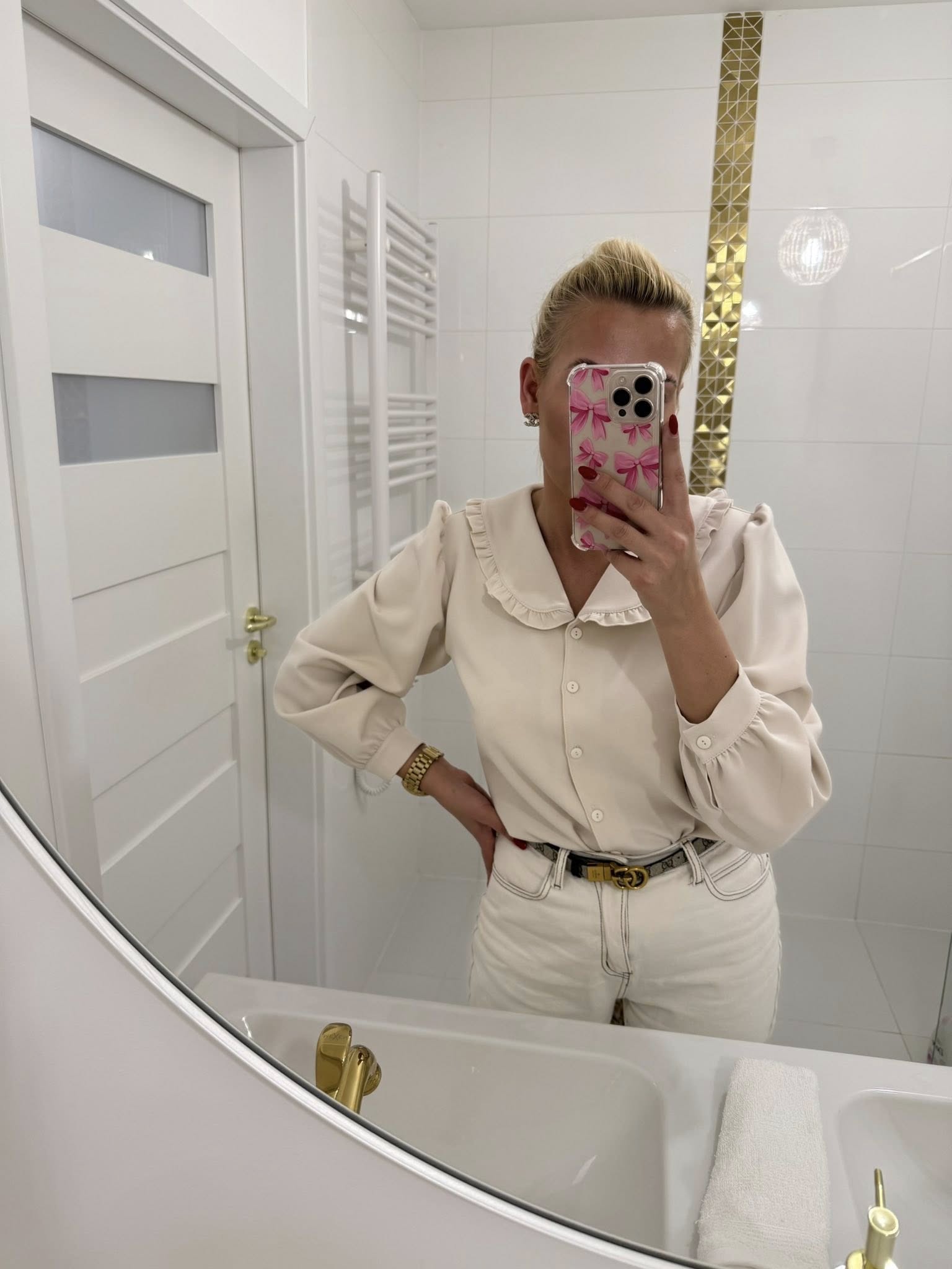 Beżowa koszula Sara